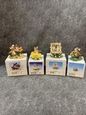 Charming Tails Mice Figurines Lot Of (4) W/Boxed By Fitz And Floyd Vintage picture