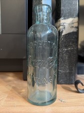 Vintage Coca-Cola 1894 Hutchinson Bottle Replica Green Glass Property Of picture