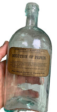 Antique OPEN PONTIL APPLIED TOP Milton Campbell Bottle Label Philadelphia Philly picture