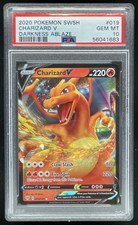2020 Pokemon Sword & Shield Darkness Ablaze #019/189 Charizard V PSA 10 picture