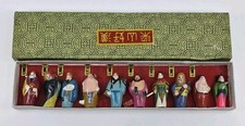 ​VINTAGE Chinese Water Margin 108 Heroes Liangshan Haohan Figurine Set 10 BOX picture