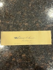 Thomas B. Reed Signed Autograph Slip Portland Maine 1885 picture