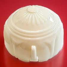 Antique 1920's-1930's Art Deco Victorian Cream Glass Chandelier Slip Shade picture