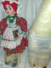 Paradise Galleries Treasury Collection Premiere Raggedy Ann 18in Porcelain Doll picture