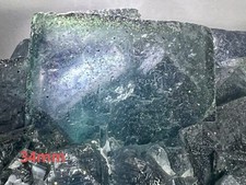 Gokubi Polycrystalline Nigerian Fluorite Color Change 34 22mm Crystal #7e07ae picture