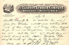 1907 Fullerton Lumber Co. Minneapolis billhead picture