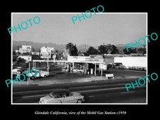 OLD 8x6 HISTORIC PHOTO OF GLENDALE CALIFORNIA THE MOBIL OIL GAS STATION c1950 picture