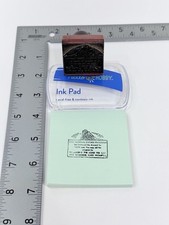 RARE Vtg The National Defense Program Railroad Rubber Ink Stamp Washington D.C picture