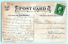 Antique Comic Postcard Why Don't You Be Good To Me 1914 Toluca, Illinois Cancel picture