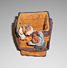 Vintage 2003 Boyd Bears Collection #4120 / Resin Organized Basket Pencil Holder picture