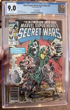 Marvel Super Heroes Secret Wars #10 CGC 9.0 NEWSSTAND White Pages Zeck 1985 picture