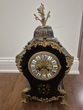 Antique 19thC French Japy Freres Boulle Mantel Clock - Louis XV Rococo - REPAIR picture
