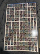 Topps 1982 Donkey Kong Game Card Scratched Uncut Sheet picture