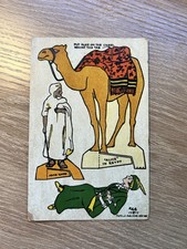 1914 J. Alan Fletcher Postcard #44 Cut Out Paper - Alice In Egypt  ￼ picture