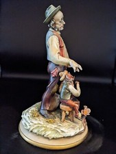 Vtg Large Italy Antonio Borsato  Monkey's Serenade  Porcelain Figurine  Rare 9