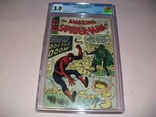 Amazing Spider-Man #5 CGC 3.0 from 1963 Marvel Doctor Doom app VG L189 picture