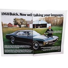 1967 1968 Buick Riviera 2 Page Vintage Original ad picture