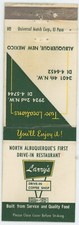 Larry's Drive In Coffee  Albuquerque NM Antq Matchbook Cover D-6 picture