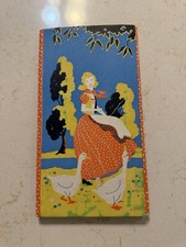 Vintage Tri-Fold Stationery “The Goose Girl” England B.G.  8120/18 Complete picture