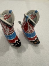 Roy Rogers Cowboy Boot Salt and Pepper Shakers Set picture