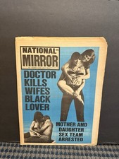1970 National Mirror Newspaper, Doctor Kills Wife’s Black Lover  (10S) picture