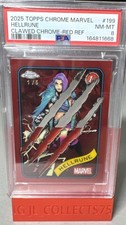 2025 Topps Chrome Marvel Hellrune Wolverine Clawed 1st Appearance 1/5 picture