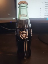 1993 Coca-Cola Raiders Bottle Unopened Full 8oz Vintage NFL Oakland LA Raiders picture