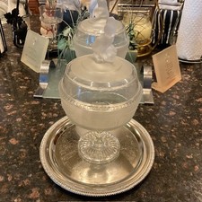 Antique Westward Ho Pressed-Molded Antique Lidded Compote picture