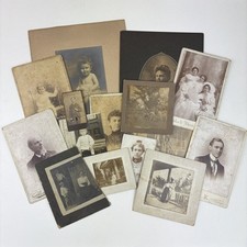 Lot 15 Antique Photographs RPPC Cabinet Cards Ephemera NC PA VA MD NY MO picture