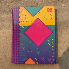 Kodak Vintage 1990s Geometric and Confetti Theme Pattern Double Side Photo Album picture