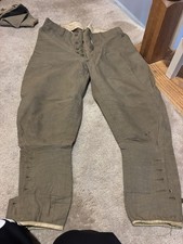 Vintage WWI US Army Wool Service Tunic Khaki PANTS 78TH LIGHTNING DIVISION picture