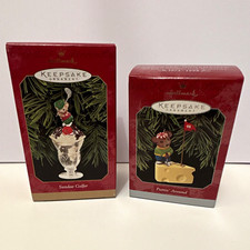 Hallmark Keepsake Ornaments - Golf Mouse Theme - Set of 2 - Vintage picture