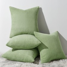 Topfinel Decorative Sage Green Throw Pillow Covers Cushion Cases, Set of 4 So... picture