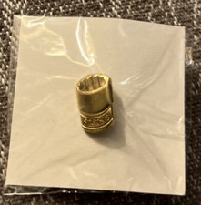 Vintage 1962 SNAP-ON TOOLS Gold Socket Lapel Hat Tie Pin Pinback Tool NOS picture