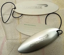 CONCORDE LUGGAGE TAG Set RARE & NEW Plastic Air TRAVEL British Airways picture