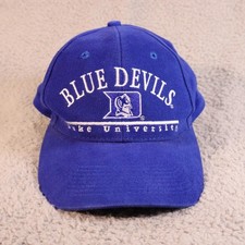 Duke Blue Devils Hat Cap Adjustable Strap Blue Vtg picture