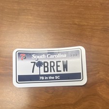 South Carolina Collectible License Plate Sticker Tag 