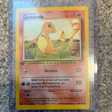 Pokémon Base Set 1st Edition Glumanda 46/102 German 1999 Mitsuhiro Arita picture