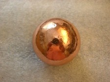 Copper ball 2 inch diameter 1.3 pounds solid natural Michigan copper picture
