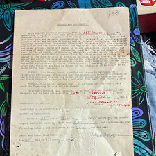 Commonwealth of Pennsylvania 1965 Release & Assignment Document Notary picture
