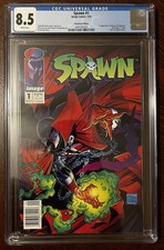 Spawn #1 Newsstand CGC 8.5 1st Appearance of Spawn Todd McFarlane 1992 Key Issue picture