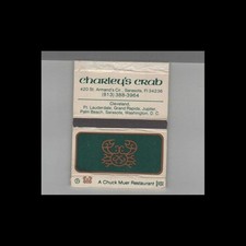 Matchbox Cover - Sarasota, FL Chuck Muer's Charley's Crab picture