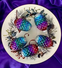 Christopher Radko Shiny Brite POPSICLE DREAM SIGNATURE FLOCKED Ornaments Rare picture
