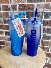 Dunkin Ombre Insulated 24oz Tumbler Set NWT picture