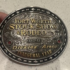 Montana Silversmiths Fort Worth Stock Show & Rodeo 2020 Dickies Arena Buckle picture