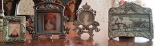Vintage Sm. Silver-Pewter Photo Frame Group--Made in U.S.A. picture