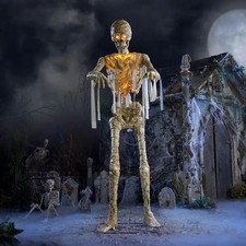GRAVE & BONES 11 Ft Animated Giant LED Mummy Halloween Animatronic  picture