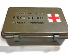 Vintage US Military First Aid Kit 6545-00-922-1200 Unused Contents ￼ picture