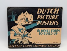 RARE 1937 Beckley Cardy Dutch Picture Posters Set 709 1947 Lithographs Art Lot picture