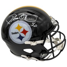 Jerome Bettis Autographed Pittsburgh Steelers Deluxe Full-Size Replica Helmet - picture